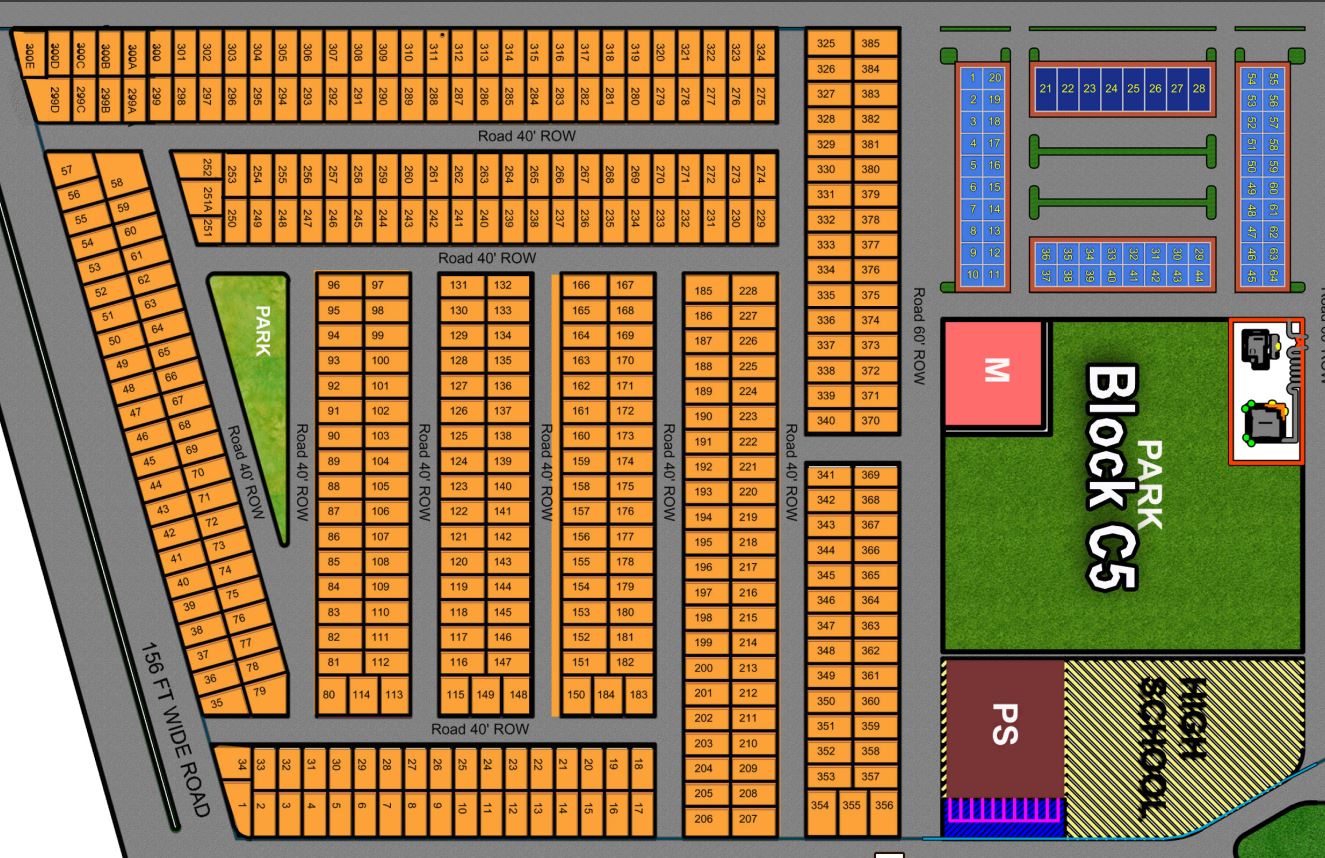 Sector C, Block C5, Plot 1 — block map