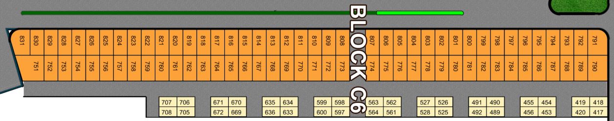Sector C, Block C6, Plot 417 — block map