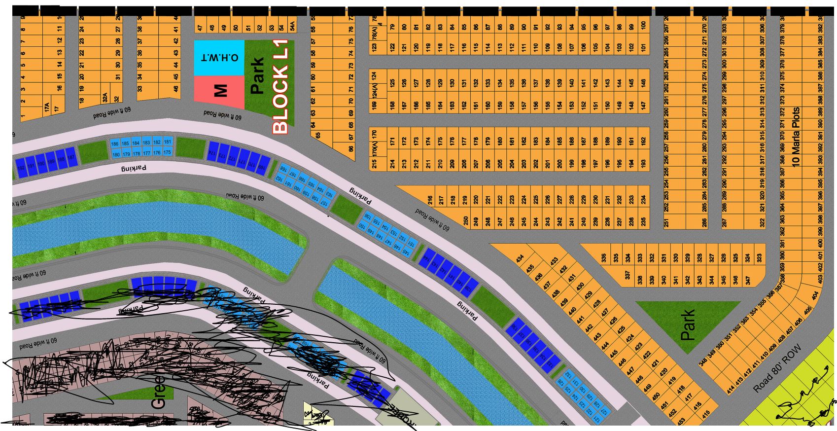 Sector L, Block L1, Plot 3 — block map