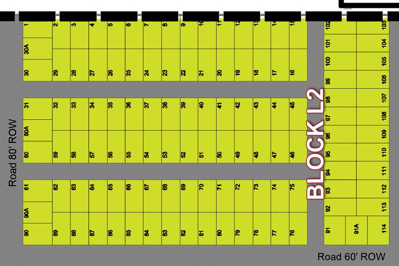 Sector L, Block L2, Plot 1 — block map