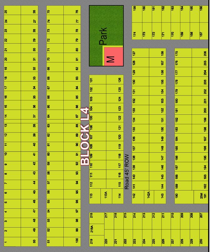 Sector L, Block L4, Plot 1 — block map