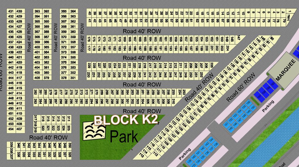 Sector K, Block K2, Plot 1 — block map