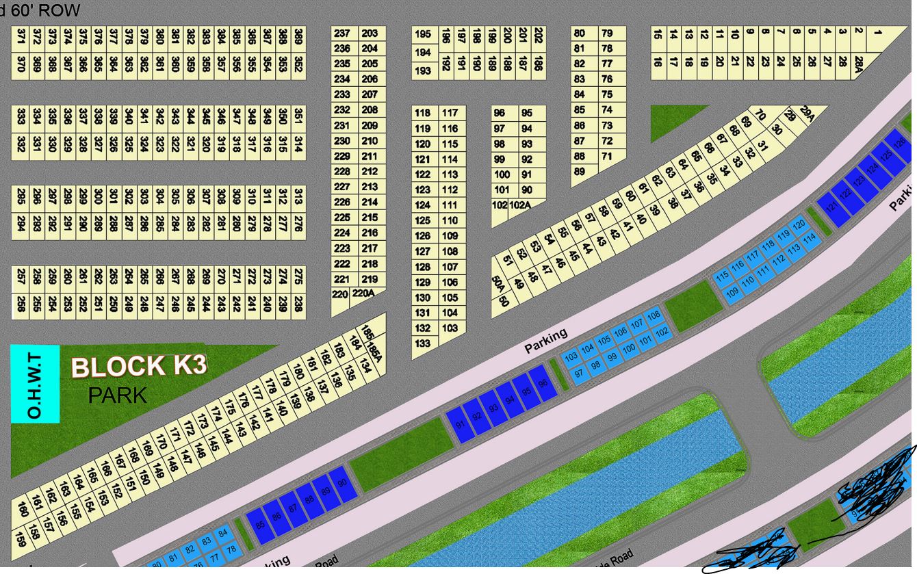 Sector K, Block K3, Plot 1 — block map