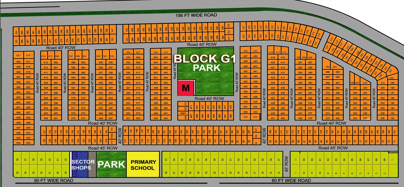 Sector G, Block G-1, Plot 2 — block map